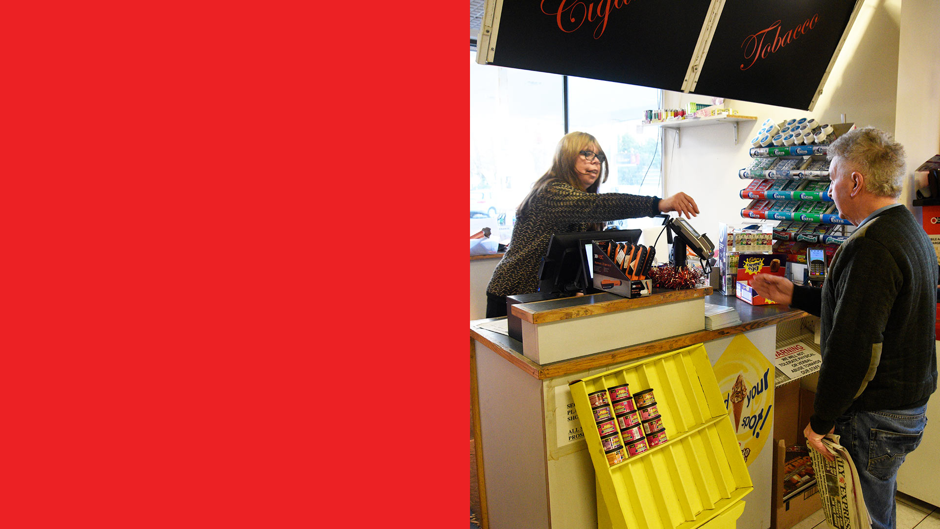 Our shop offerings a variety of confectionery and car products